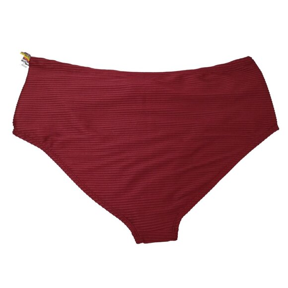 Time and Tru Misses 2XL Maroon Supreme U Trim Bikini Bottoms - Picture 7 of 7